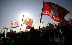 Митинг в поддержку жителей Крыма в Москве © РИА Новости, Алексей Ничукин