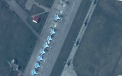 Скопление российской военной техники. Фото с сайта aco.nato.int