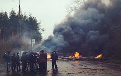 Один из блокпостов на въезде в Славянск. Фото из Instagram a3ap