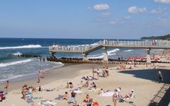 Пляж в Светлогорске, Калининградская область. Фото с сайта kenigrest.ru