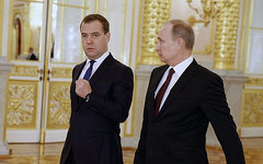 Дмитрий Медведев и Владимир Путин © РИА Новости, Дмитрий Астахов