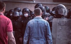 Столкновения в Донецке 1 мая. Фото пользователя Instagram ergeyponomarev