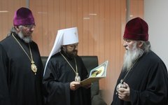 Встреча митрополитов Илариона и Иринея. Фото с сайта mospat.ru
