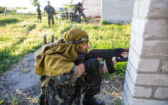 Бойцы народного ополчения в Славянске © РИА Новости, Андрей Стенин