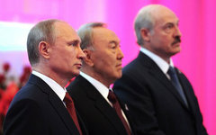 Владимир Путин, Нурсултан Назарбаев и Александр Лукашенко. Фото с сайта kremlin.