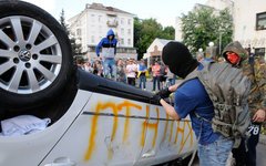 Беспорядки у посольства РФ в Киеве © РИА Новости, Александр Максименко