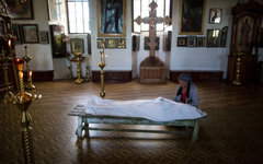В Свято-Воскресенском храме Славянска © РИА Новости, Андрей Стенин