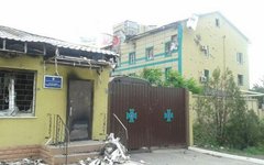 У входа на погранчасть под Луганском. Фото пользователя Twitter @SergeyPonomarev