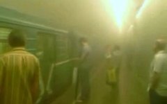 Задымление в метро. Стоп-кадр с видео в YouTube