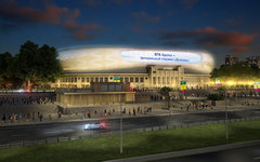 Модель стадиона после реконструкции. Изображение с сайта arena-park.ru