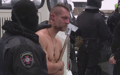 Михаил Гаврилюк в Киеве 23 января. Стоп-кадр видео с Youtube