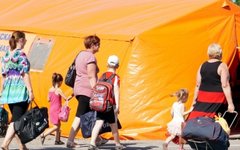 Украинские беженцы. Фото с сайта mchs.gov.ru