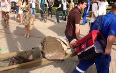 Эвакуация пострадавших на месте происшествия