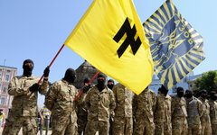 Бойцы батальона «Азов» принимают присягу на верность Украине © РИА Новости, Алек