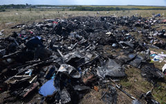 На месте крушения малайзийского «Боинга» © РИА Новости, Михаил Воскресенский