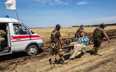 Обмен телами убитых между военными и ополченцами © РИА Новости, Андрей Стенин