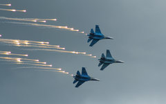 Истребители четвертого поколения Су-27 © KM.RU, Анастасия Ермолова