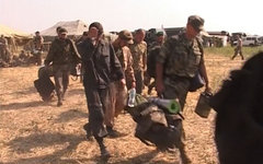 Украинские военные в палаточном лагере Ростовской области © РИА Новости