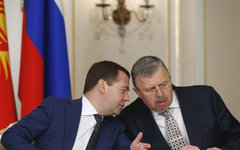Дмитрий Медведев и Андрей Бельянинов © РИА Новости, Дмитрий Астахов