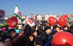 Митинг. Фото со страницы сообщества «Братство Вайнахов» в «ВКонтакте»