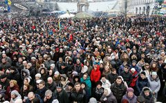 Центр Киева 23 февраля 2014 года. Фото с сайта wikipedia.org