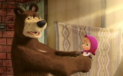 Кадр из мультсериала «Маша и Медведь»