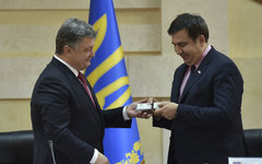 Петр Порошенко и Михаил Саакашвили © РИА Новости, Николай Лазаренко