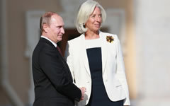 Владимир Путин и Кристин Лагард © РИА Новости, Антон Денисов