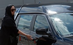 Наталья Фриске на похоронах сестры © РИА Новости, Евгения Новоженина