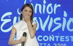 Мариам Мамадашвили. Фото Andres Putting (EBU) с сайта junioreurovision.tv