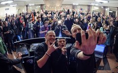 Swanky Tunes в московском метро. Фото предоставлено пресс-службой AFP