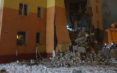 Обрушение стены жилого дома под Белгородом