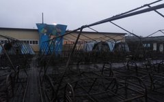Детский палаточный городок после пожара