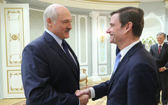 Встреча Александра Лукашенко с Госсекретарем США Дэвидом Хэйлом