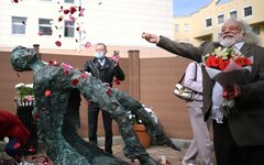 Потоцкий на церемонии открытия памятника Есенину
