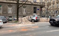 Последствия землетрясения в Загребе