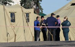 Палаточный лагерь для нелегальных мигрантов 