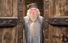 Майкл Гэмбон в образе Альбуса Дамблдора