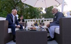 Встреча Владимира Путина и премьер-министра Индии