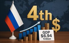 Россия сохранила за собой четвёртое место в мировом рейтинге экономик