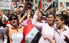 Участники акций протеста в Сирии © РИА «Новости», Павел Давыдов