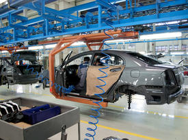 Конвейерная линия Lifan Smily на заводе «Дервейс» в Черкесске
