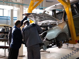 Конвейерная линия Lifan Smily на заводе «Дервейс» в Черкесске