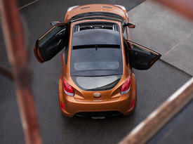 Hyundai Veloster (2012). Вид сверху Hyundai Veloster (2012). Вид сверху