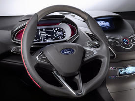 Ford Vertrek Concept. Руль и передняя панель Ford Vertrek Concept. Руль и передняя панель