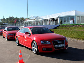 Audi A5 Sportback на полигоне Audi Quattro Camp. Фото Auto.km.ru Audi A5 Sportback на полигоне Audi Quattro Camp. Фото Auto.km.ru