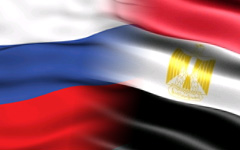 Флаги России и Египта Флаги России и Египта