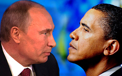 Владимир Путин и Барак Обама. Коллаж © KM.RU