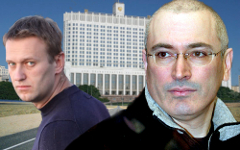 Алексей Навальный и Михаил Ходорковский. Коллаж © KM.RU Алексей Навальный и Михаил Ходорковский. Коллаж © KM.RU