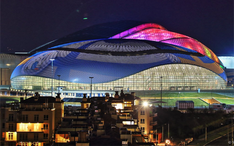 Ледовый дворец «Большой» в Сочи. Фото с сайта sochi2014.com Ледовый дворец «Большой» в Сочи. Фото с сайта sochi2014.com